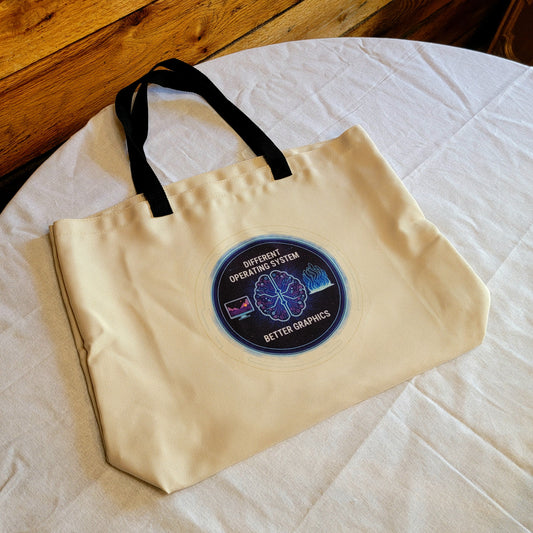 Autism Awareness Tote Bag "Different Operating System, Better Graphics"