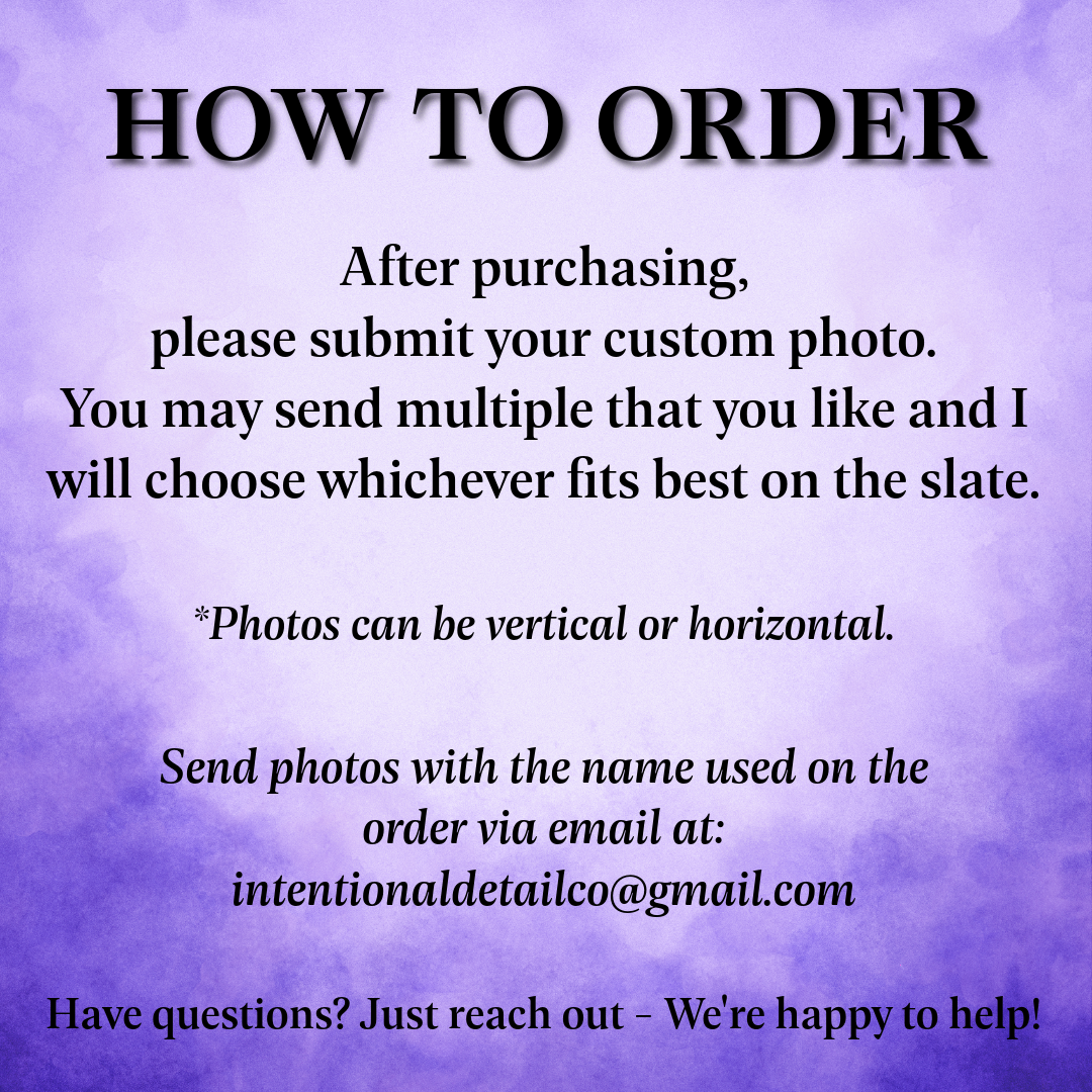Personalized Photo Slate
