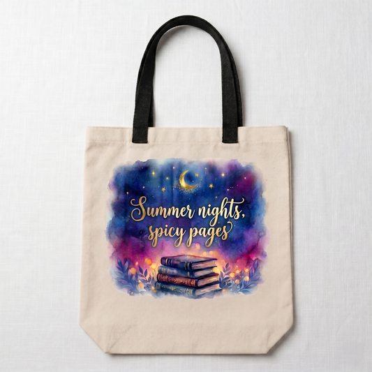 Summer Nights Spicy Pages Tote Bag