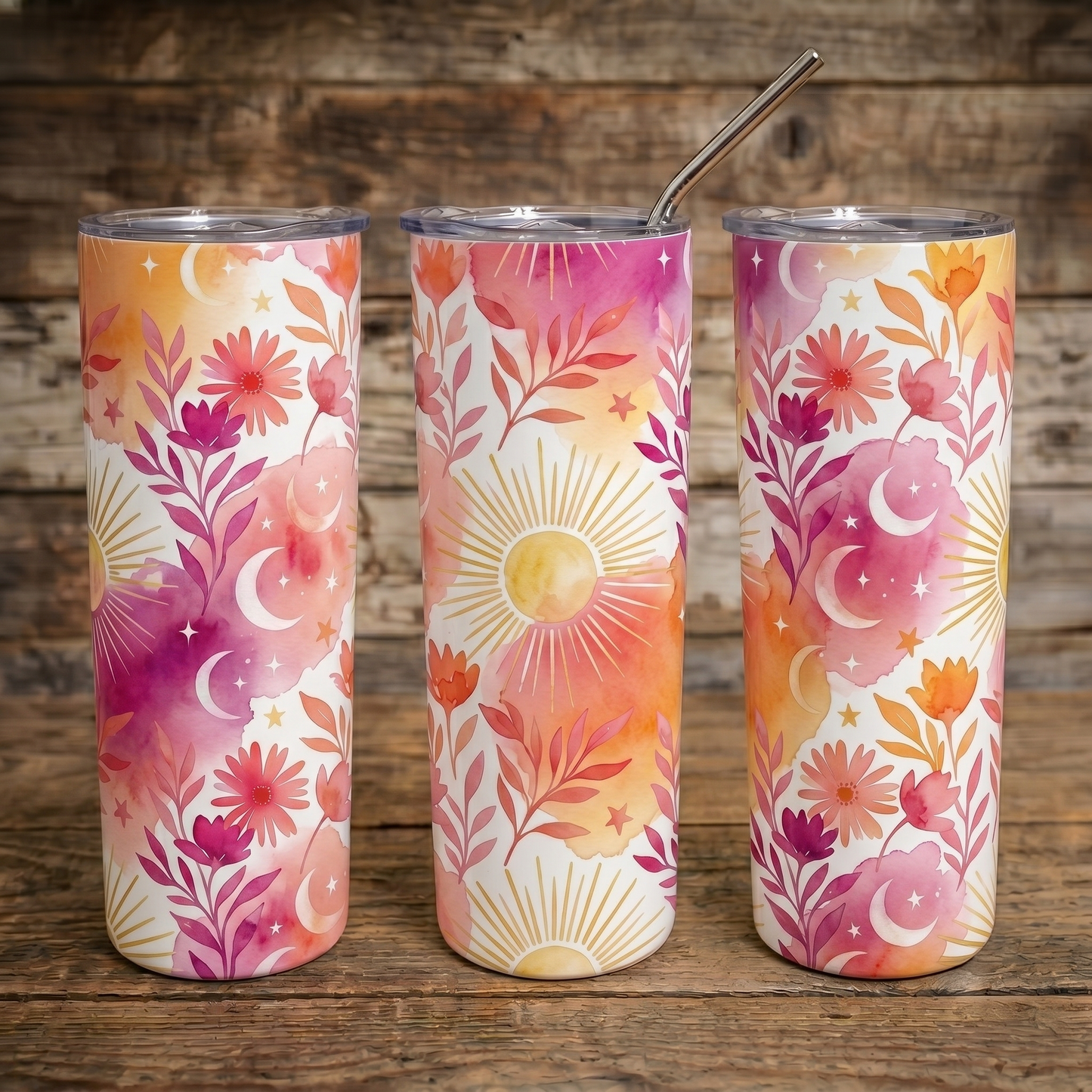20oz Skinny Tumbler Summer Solstice