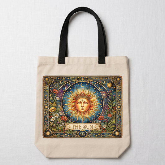 Tarot Card Sun Tote Bag