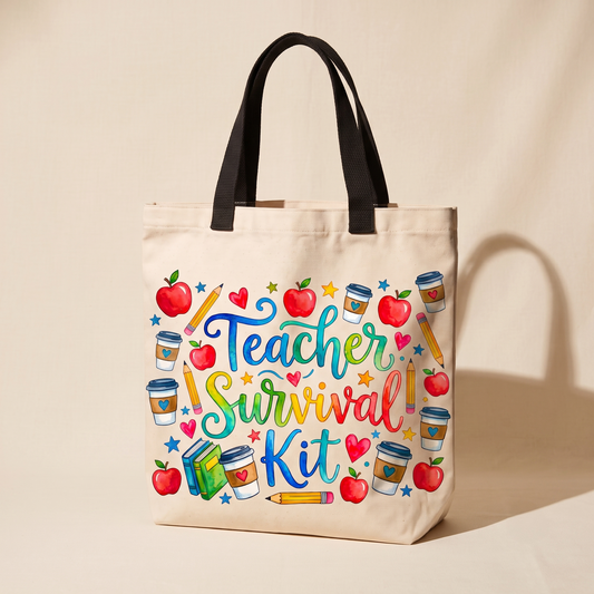 Teacher Survival Kit Tote Bag